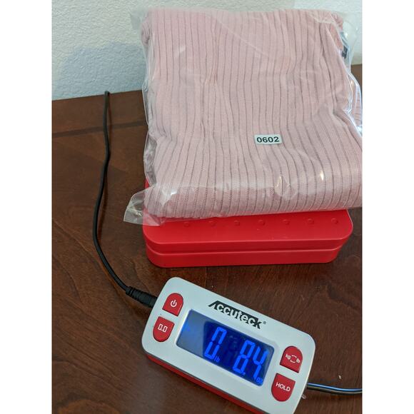 Wild Fable Oversize Sweater L Pink Ribbed Knit Hi Low Boxy Side Slit V Neck Top - Picture 11 of 13